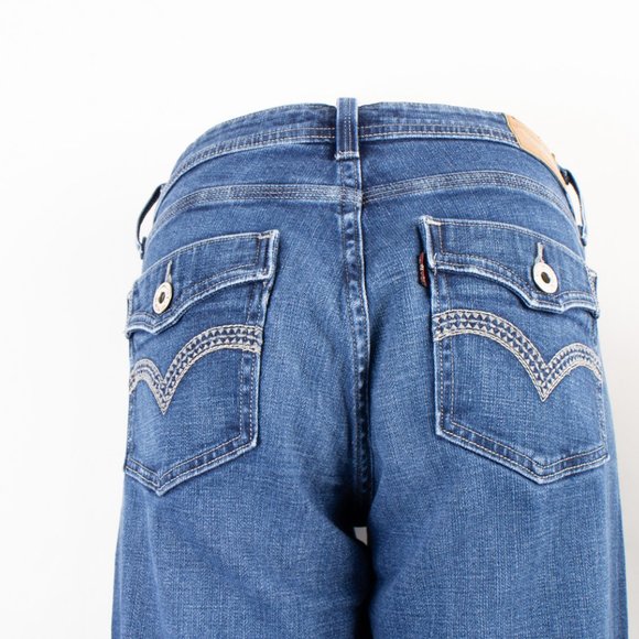 Levi's 529 Curvy Bootcut 6S (26 X 28) Women's Jeans Medium Wash Faux Flap Pocket - Picture 7 of 14